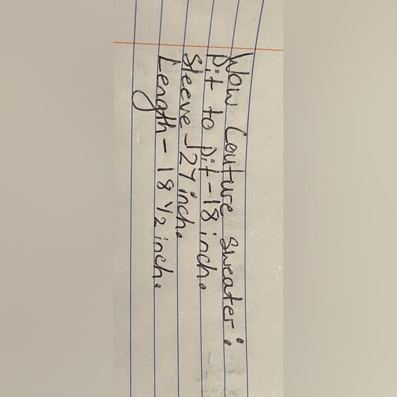 Wow Couture Sweater with open buckled back - Picture 5 of 5